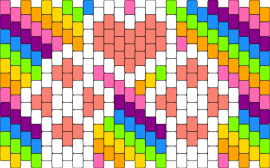 RAIMBOW KITTY :D - paws,kitty,cat,heart,diagonal,stripes,colorful,white,pink,green