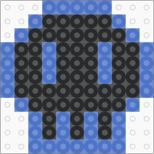 Murder Drones Icon but blue - blue,black,murder drones,md,murder drones skull,skull,murderdronesicon,glitch prod,small