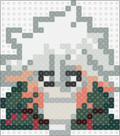 Nagito Komaeda from  Danganronpa - nagito komaeda,dangaronpa,character,video game,gray,green