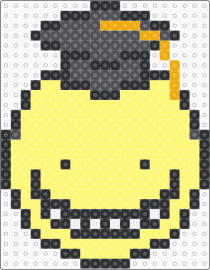 Koro sensei - korosensei,assassination classroom,head,character,anime,movie,graduation,smile,yellow