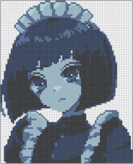 Maid Portrait - purple