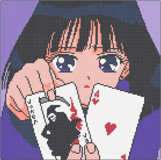 Sailor Saturn (Cards) - purple,beige