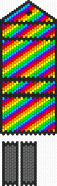 Rainbow bag.2 - neon,rainbow,bag,diagonal,stripes,colorful