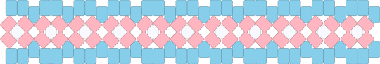 transgender x-base cuff - pink,light blue