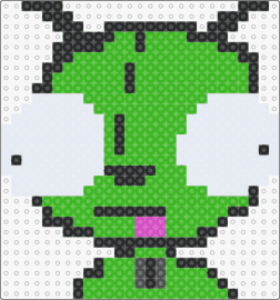 Gir - gir,invader zim,portrait,character,cartoon,tv show,cute,eyes,green,white