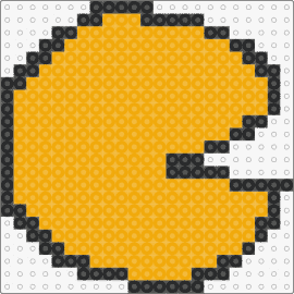 PAC-man pattern - pacman,arcade,namco,retro,character,simple,yellow