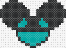 Deadmau5 w:/2016ALBUM/ - deadmau5,dj,helmet,head,mask,charm,music,edm,black,teal