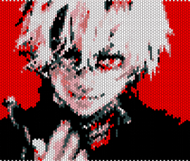 Tokyo Ghoul 3 - tokyo ghoul,portrait,manga,tapestry,panel,dark,spooky,black,red,white