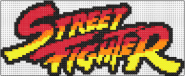 Street Fighter Logo (Thick Border) - street fighter,capcom,logo,arcade,video game,classic,retro,red,yellow