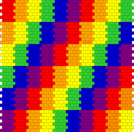 Bag back - checkered,rainbow,bag,panel,trippy,colorful