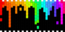 gy - rainbow,drippy,neon,dark,cuff,black,orange,green,blue