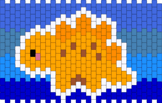 Stegosaurus cuff :333 - orange,blue,purple