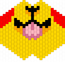 Pikachu kandi face mask pattern - pikachu,pokemon,mouth,mask,face,gaming,tongue,cute,yellow