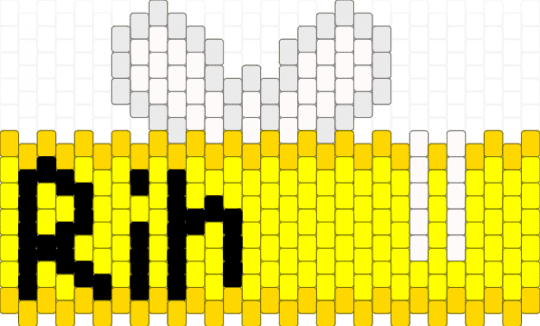 Kagamine Rin cuff >:3 - yellow,white