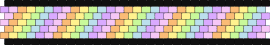 Pastel Rainbow Cuff - diagonal,pastel,stripes,cuff,colorful