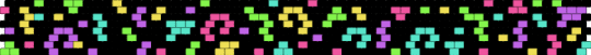 arcade carpet collar {remixed} - black,pink,teal,arcade,neon,collar,peyote