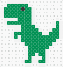 dino - dinosaur,trex,prehistoric,google chrome,animal,charm,simple,green