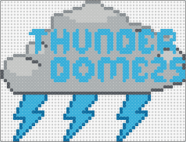 Thunder Dome 2025 - thunder dome,festival,logo,cloud,lightning,dj,music,edm,gray,light blue