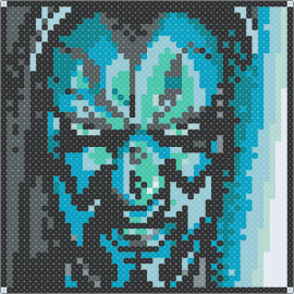 Darth Maul Close-up (Blue Green) - 