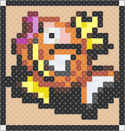 Magikarp On Land Plain Coaster - magikarp,pokemon,coaster,character,fish,gaming,orange,tan