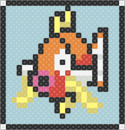 Magikarp Plain Coaster - magikarp,pokemon,coaster,fish,gaming,character,orange,light blue