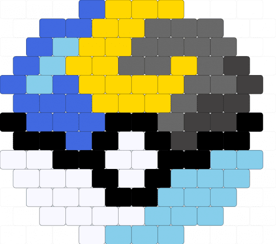 Moon ball 2 - blue,yellow,gray,light blue