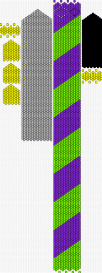 jevils knife - purple,green,beige,deltarune,3d,jevil,doll