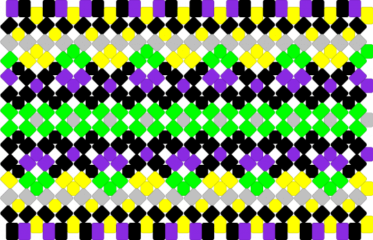 jevil x base - green,purple,yellow,x base,deltarune
