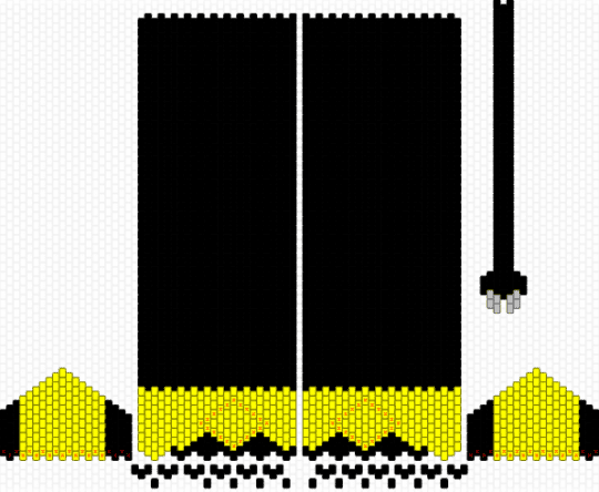 life sized tenna 3d doll pt 3 (legs + tail) - black,yellow,deltarune,tenna,tv,3d,doll,3d doll,cute