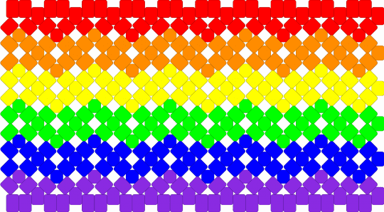 rainbow x base cuff 3 - purple,x base,rainbow