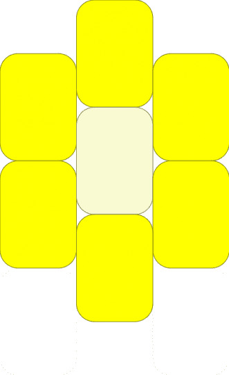 flowey button - bag, undertale, yellow