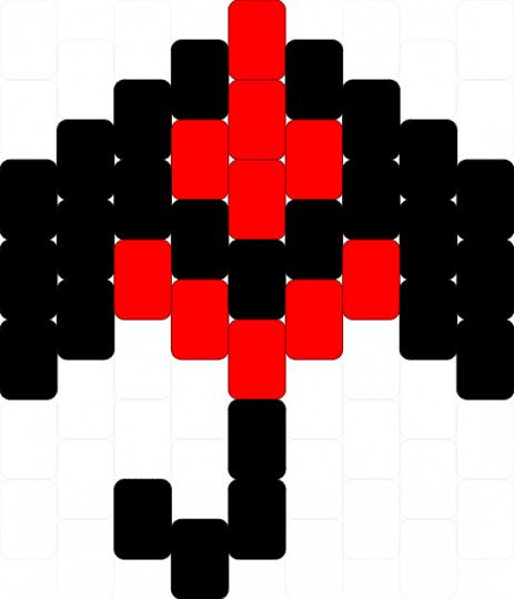 umbrella man - black,red,aquasine,music