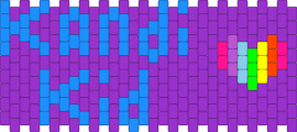 KANDI KID ^_^ - kandi kid,text,cuff,purple,blue