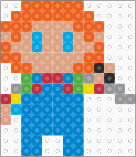 Mini Chucky - orange,beige,blue,chucky,horror
