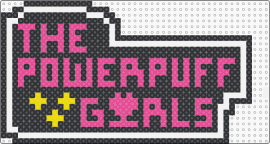 Powerpuff Girls logo - black,pink