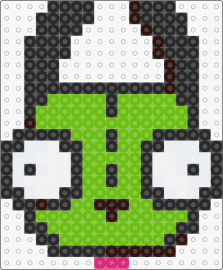 gir head :33 - gir,onvader zim,head,character,cartoon,tv show,green,white,black