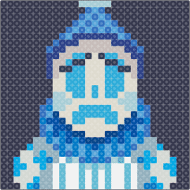 DITSY!! - ditsy,clown,portrait,circus,panel,character,black,light blue,blue