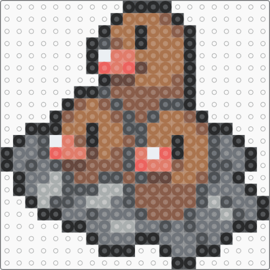 51_Dugtrio_icon - purple,gray,tan