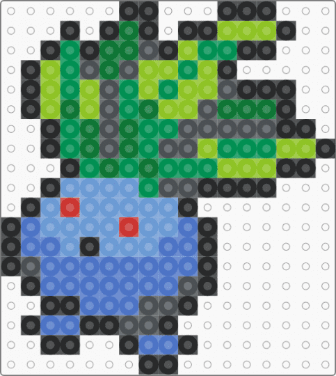 43_Oddish_icon - green,blue,plant,1st generation,pokemon