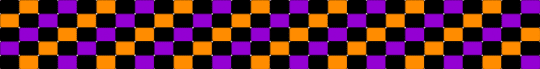 halloween themed ladder cuff - orange,purple,halloween