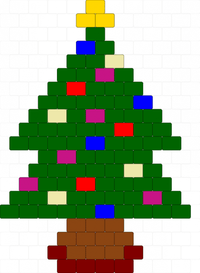 Christmas Tree - green,cotdchristmas2025,christmas,tree,brown,red,happy,cute