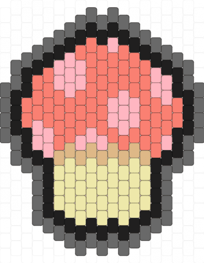 Mushroom :3 - yellow,orange,gray,cute,nature,pink,black,grey
