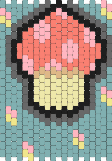 Fairycore mushroom banner - orange,teal,cotdfairycore,fairy,mushroom,cute,pink,red,yellow,nature