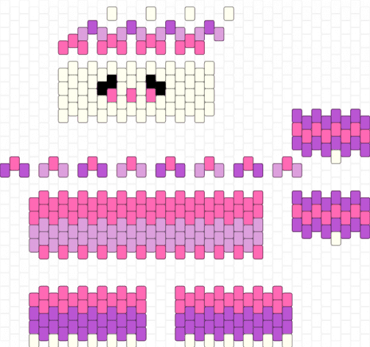 Kandi Clown Pink + Purple - pink,purple,cute,clown