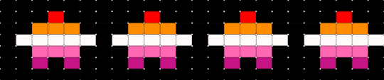 Lesbian Star Cuff (suggest more flags) - black, gay, lesbian, lgbtqia, orange, pink, pride, queer, red, white