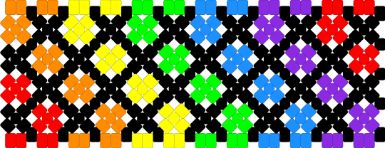 Rainbow cuff x base XD - black,orange,green,purple,colorful