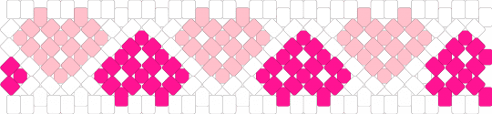 Silly heart cuff 💕❤️💖💗 - white,pink