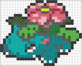 Venusaur (Florizarre) Miniature - venusaur,pokemon,evolution,bulbasaur,gaming,character,teal,green,pink