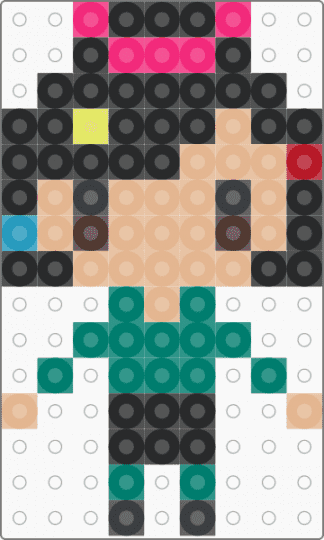 Vanellope von Schweetz - black,teal,beige,small,cute,candy,movie,vanellope von schweetz,vanellope,wreck it ralph,ralph