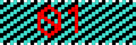 Miku 01.2 - hatsune miku,01,vocaloid,diagonal,stripes,music,cuff,teal,black,red